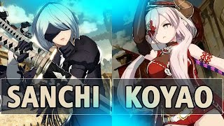 Gbvsrsanchi 2B Vs Koyao Narmaya B.erfly High Level Gameplay.