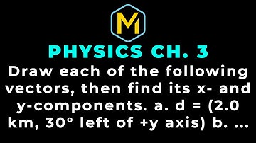 3.10 Mastering Physics Solution-"Draw each of the following vectors, then find its x-and y-component
