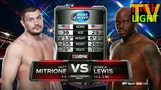41 sec KO - Derrick Lewis vs Matt Mitrione Full Fight Highlights (Review)