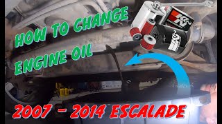 Blue Line Garage - How To Change Engine Oil In a 2007 - 2014 Escalade - How to Do an Oil Change