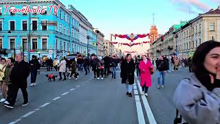 Прогулка по улицам Санкт-Петербурга в День Победы | Невский проспект