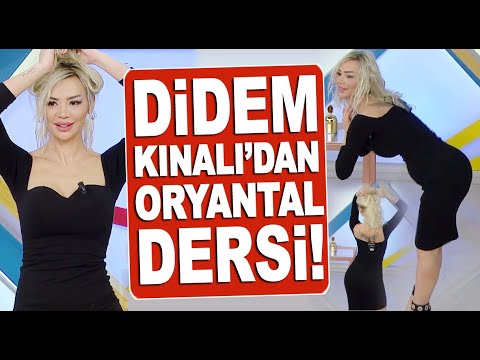 Didem Kınalı&rsquo;dan canlı yayında oryantal dans dersleri!