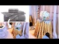 HOW TO TURN TOWELS INTO GLAM SIDE TABLES| Home Decor Ideas 2019| Sunroom Decor!