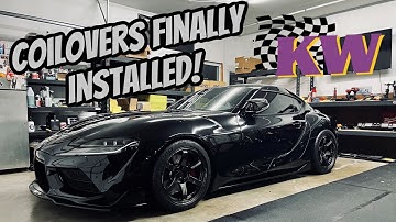 Finally lowered my SUPRA! KW V3 Coilover Install