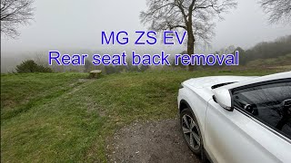 MG ZS EV #13 Rear seat back removal