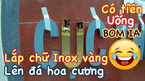 Hướng dẫn lắp chữ nổi Inox lên đá hoa cương tốc hành chuyên nghiệp.
