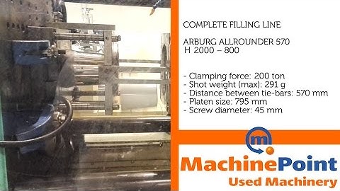 ARBURG ALLROUNDER 570 Н 2000 – 800 Used INJECTION MOULDING MACHINES MachinePoint