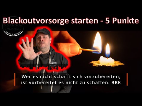 Blackoutvorsorge / Stromausfall