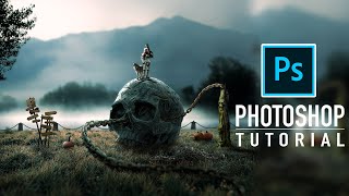 Big Skull Fantasy place ! Photoshop Tutorial ! Manipulation screenshot 3