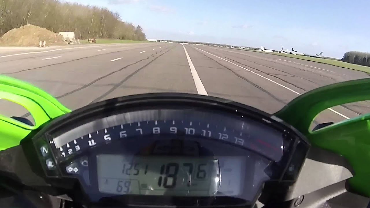 2016 Kawasaki ZX-10R top speed | Onboard Motorcyclenews.com - YouTube