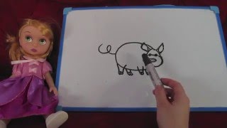 Научиться рисовать видео урок рисования Рисуем поросенка Video Lesson Draw Draw easily pig Научиться рисовать видео урок рисования Рисуем поросенка Video Lesson Draw Draw easily pig