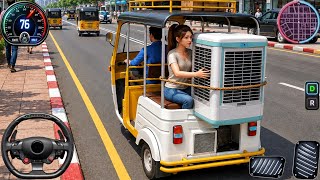 Tuk Tuk Rickshaw Driving Game: US City Rickshaw Pick Drop Passenger Transport! 3D Android Gameplay screenshot 5