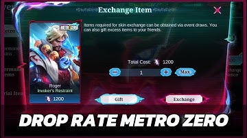 PHASE 1 METRO ZERO‼️HOW MANY DRAWS FOR 1 SKIN⁉️😶😶‍🌫️