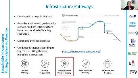 Sustainable Infrastructure: Evidence-Based Decision-Making (Principle #10)