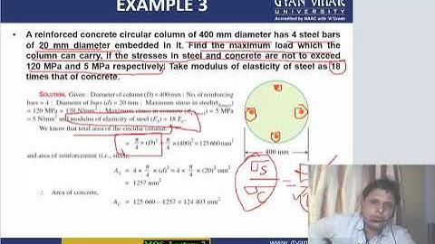 Mechanics of Solids (Lecture: 7) STRESSES IN THE BARS OF COMPOSITE STRUCTURES
