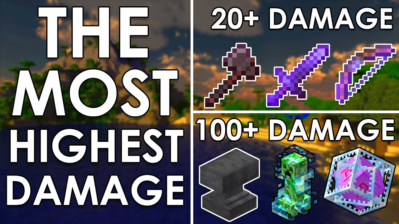 The Most Highest Damage in Minecraft YouTube
