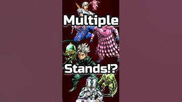 Everyone with multiple stands in jojos #jojosbizarreadventure #jojo