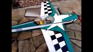 MX2 RC plane with DLE 55 RA presentation