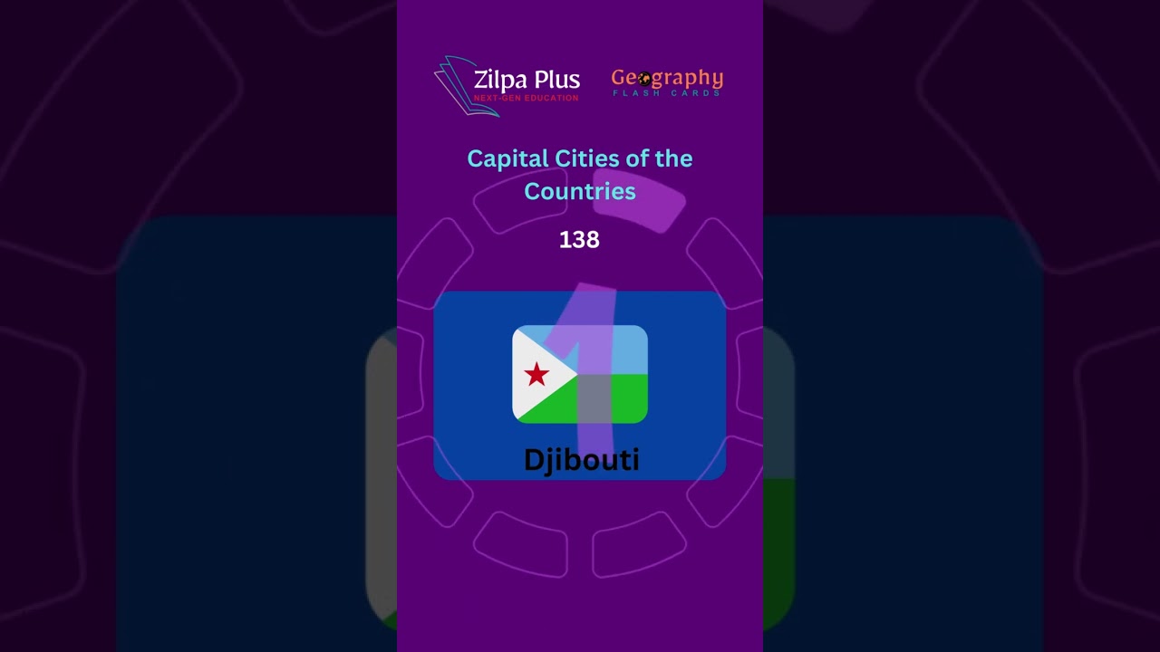 Geography Flash Cards | Capitals | Part 138 #geography #flashstudy #zilpaplus #quiz  #study