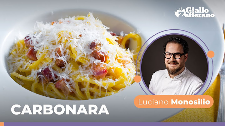 CARBONARA: the TRADITIONAL ITALIAN Recipe by Chef Luciano Monosilio😋😍🥓💛🍴