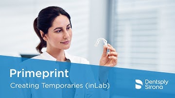 Creating Temporaries (inLab) | Primeprint Workflow