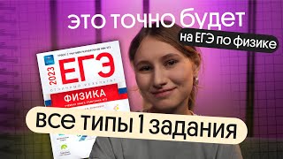 ✅ ЭТО БУДЕТ НА ЕГЭ ПО ФИЗИКЕ 2024: ВСЕ ТИПЫ 1 ЗАДАНИЙ