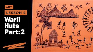 Warli Tutorials 4 : How to Draw HUT shapes in Warli ( Part 2 ) II #warliart #warli