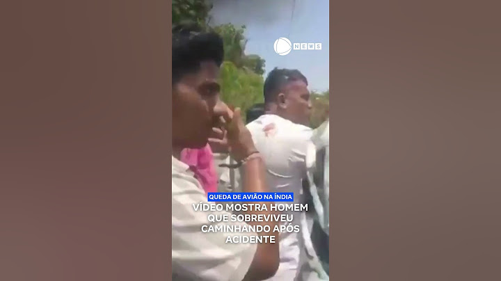 Vídeo mostra homem que teria sobrevivido à queda de avião. 📲 #RecordNews #Shorts