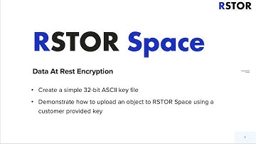 Data At Rest Encryption (DARE)