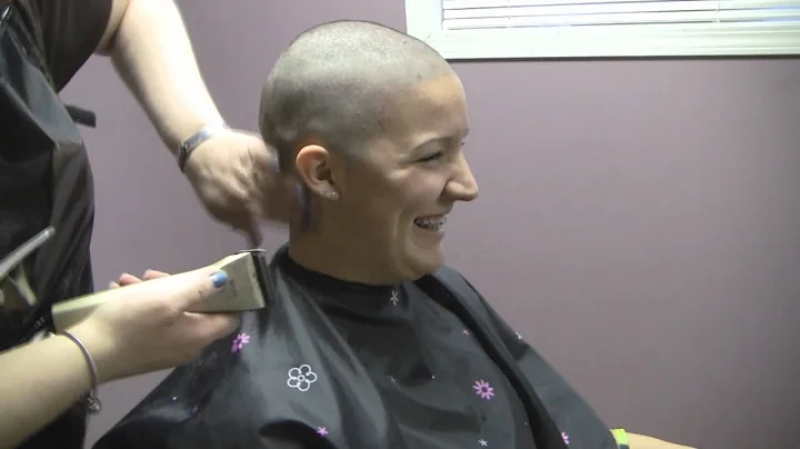 Nicole Michiels braves the shave!