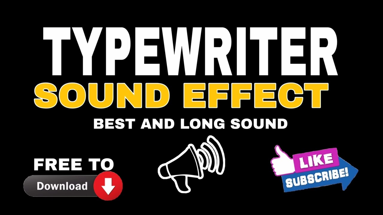 TYPEWRITER SOUND EFFECT MUSIC BACKGROUND YouTube
