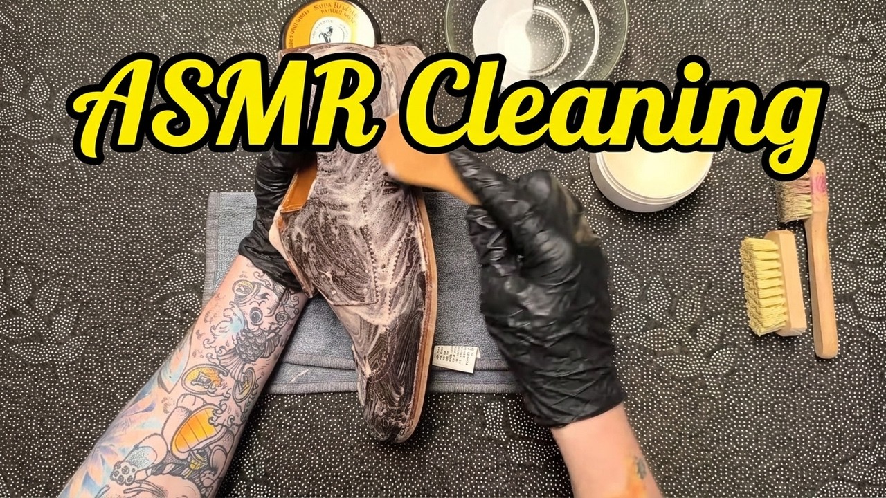 ASMR How I Make Old Shoes Look New Again! - YouTube