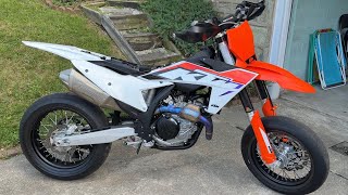 Akrapovic Exhaust Full Anium On A Ktm 450Smr Vs Stock Sound And Revs