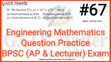 #67 Daily Question Practice of Engineering Mathematics for BPSC (Assistant Professor & Lecturer)