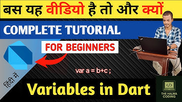 Variables in Dart | Dart Complete Tutorial in Hindi | Part-02 | The Halwa Coding