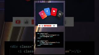 3D Social Media Card Fan Animation using HTML CSS 🔥 #shorts #coding #htmlcssjavascript
