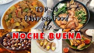TOP 10 FILIPINO CHRISTMAS DISHES | NOCHE BUENA FOOD IDEAS  #christmasfood