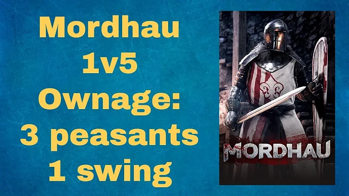 Mordhau 1v5 Ownage - 3 Peasants 1 Swing!