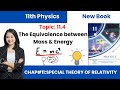The Equilance between Mass & Energy | Mass Energy Equation Class 11 Physics New Book Chapter 11