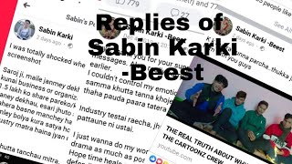 Sabin Karki -Beest reply to Cartoon Crewz's Controversy or to Saroj Adhikari