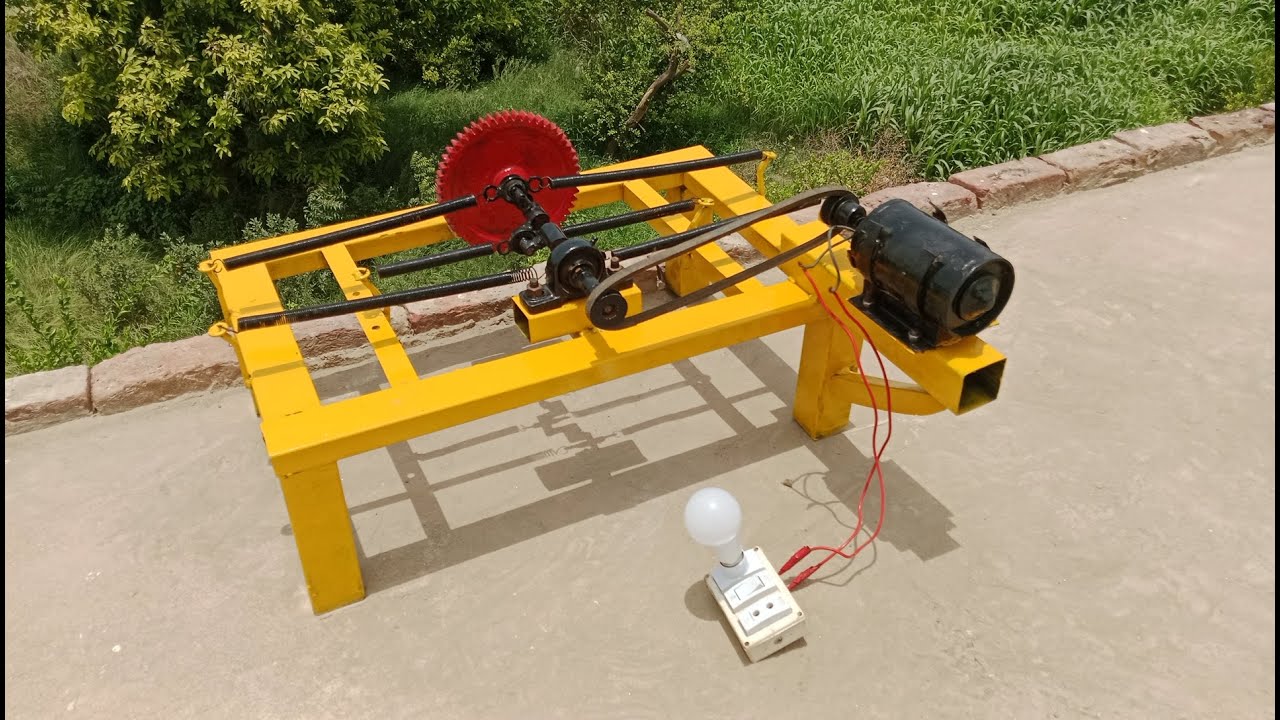 Free Energy Generator DC Project 12v from 48v Using with Spring and DC ...