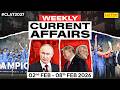 Weekly Current Affairs (2-8 Feb 2026) 🌍 Budget 2026, Winter Olympics & Grammys | CLAT 2027
