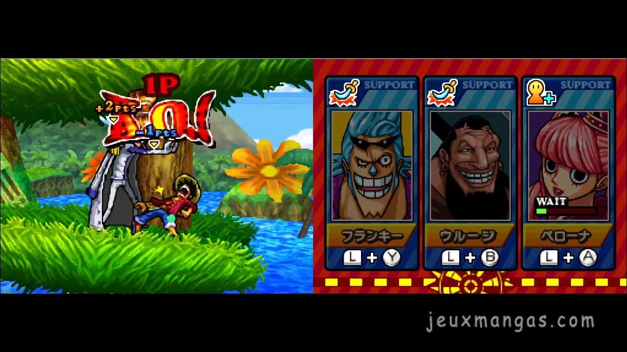 One Piece Gigant Battle 2 Shinsekai DS Tous les personnages débloqués YouTube