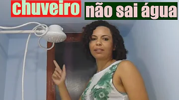 Quando a água do chuveiro está fraca?