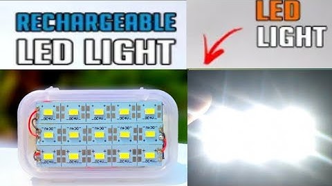 How To Make Rechargeable Emergency LED Light/Get 12 Hours Battery Backup/2023 At Home Best Light 💯
