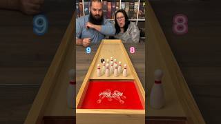 Bowling On Your Table At Home?! We Love This Game! #boardgame #couple