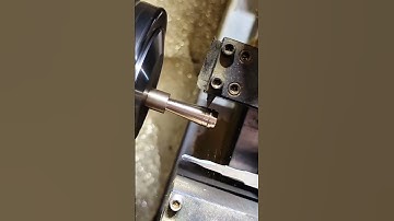 The Process of Making a Metal Shaft on a Lathe Machine #shortvideo #fypシ