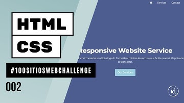 Crea un sitio web de una página con HTML y CSS
