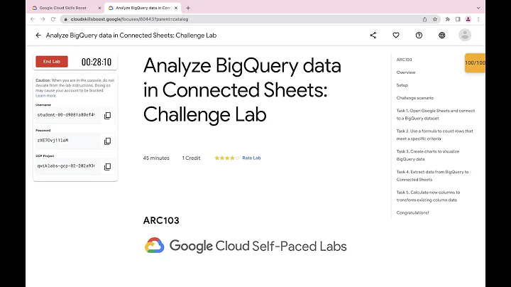 Analyze BigQuery data in Connected Sheets: Challenge Lab || #qwiklabs  #ARC103 [With Explanation🗣️]
