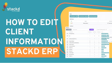 How to Edit Client Information in Stackd be DesignTime | Project Management Software for Engineer